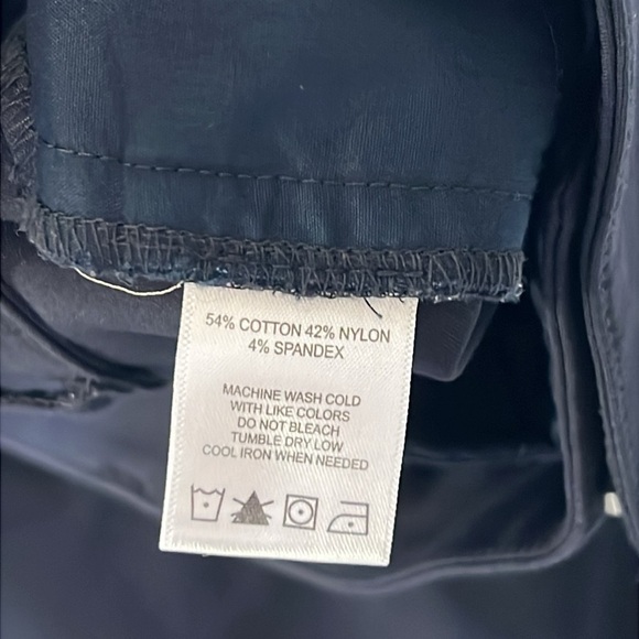 Foxcroft NYC Navy Chino Shorts - Picture 4 of 4